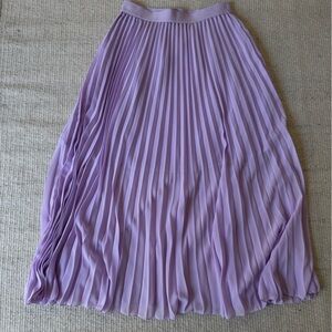 H&M Lavender Pleated Skirt